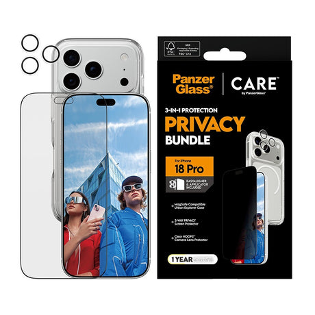 CARE by PanzerGlass iPhone 18 Pro 3-i-1 Explorer Bundle Privacy