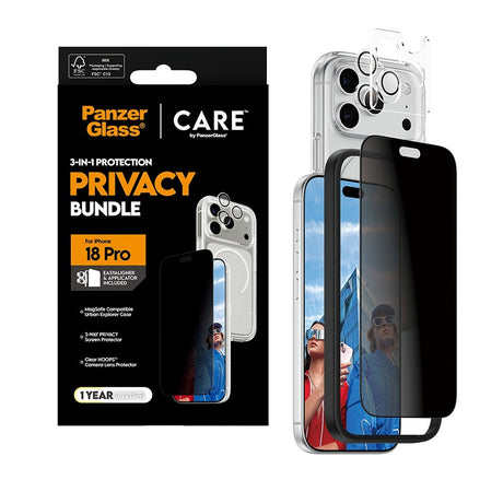 CARE by PanzerGlass iPhone 18 Pro 3-i-1 Explorer Bundle Privacy