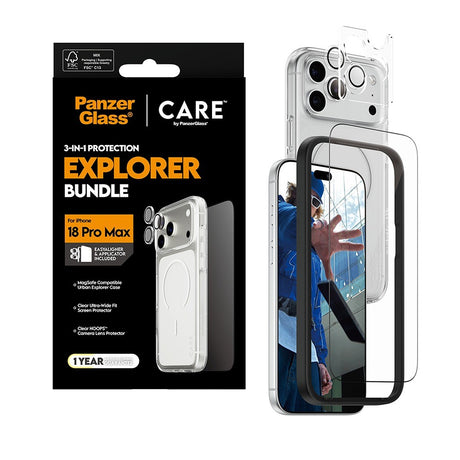 CARE by PanzerGlass iPhone 18 Pro Max 3-i-1 Explorer Bundle