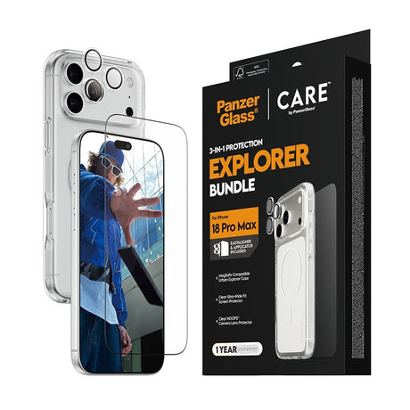 CARE by PanzerGlass iPhone 18 Pro Max 3-i-1 Explorer Bundle
