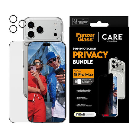 CARE by PanzerGlass iPhone 18 Pro Max 3-i-1 Explorer Bundle Privacy