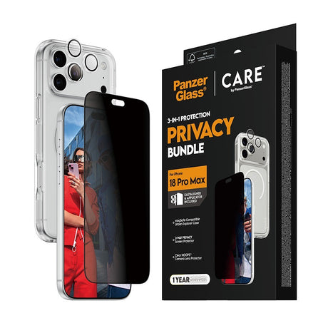 CARE by PanzerGlass iPhone 18 Pro Max 3-i-1 Explorer Bundle Privacy