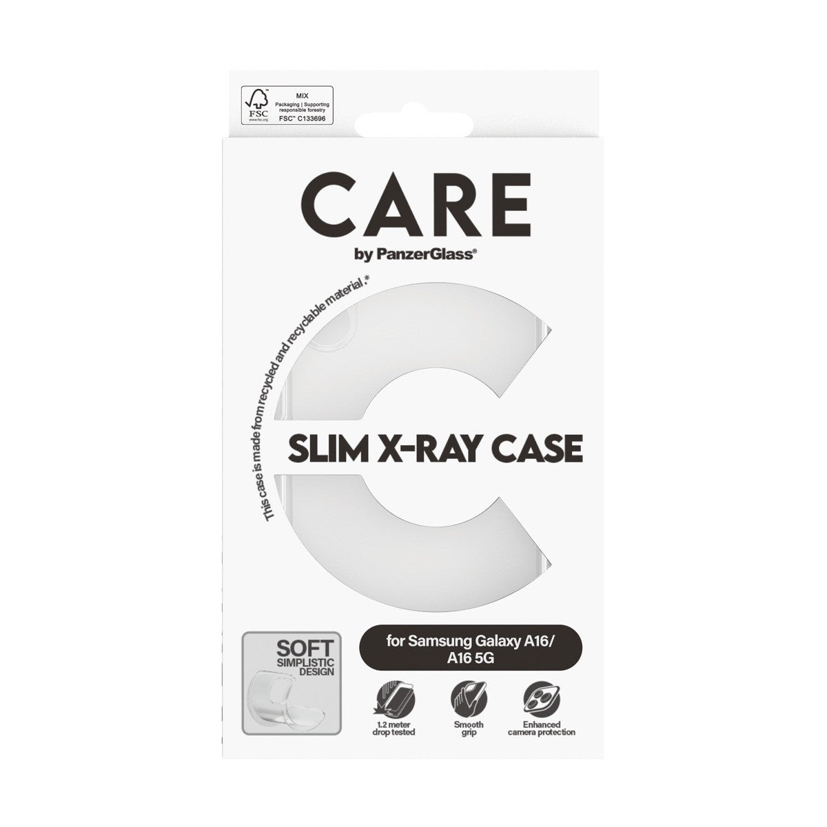 CARE by PanzerGlass Samsung Galaxy A16 Deksel X-Ray Klar