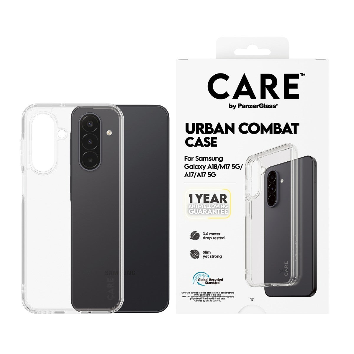 CARE by PanzerGlass Samsung Galaxy A17/A18 Deksel Urban Combat Klar