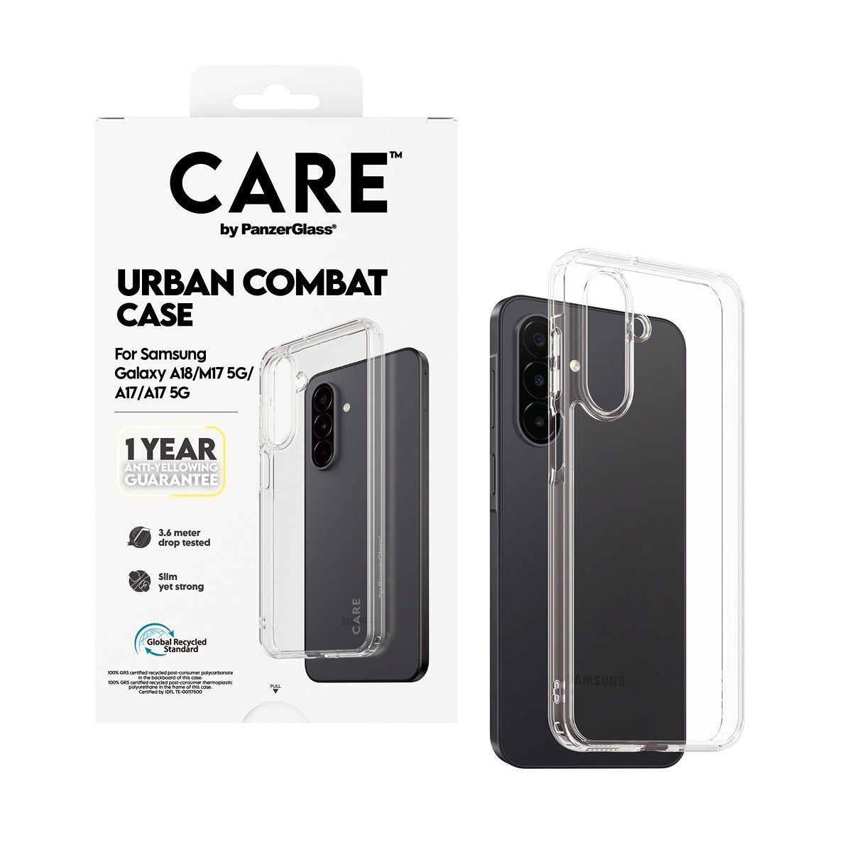 CARE by PanzerGlass Samsung Galaxy A17/A18 Deksel Urban Combat Klar