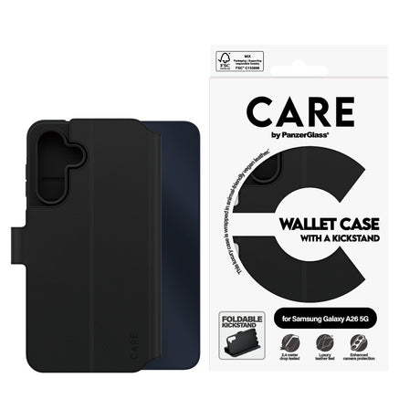 CARE by PanzerGlass Samsung Galaxy A26 Etui Wallet Kickstand Svart