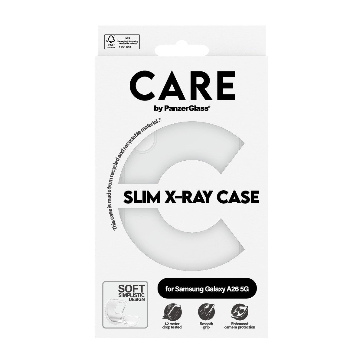 CARE by PanzerGlass Samsung Galaxy A26 Deksel X-Ray Klar