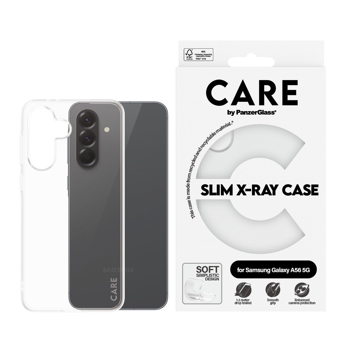 CARE by PanzerGlass Samsung Galaxy A56 Deksel X-Ray Klar
