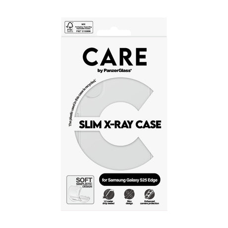 CARE by PanzerGlass Samsung Galaxy S25 Edge Deksel X-Ray Klar