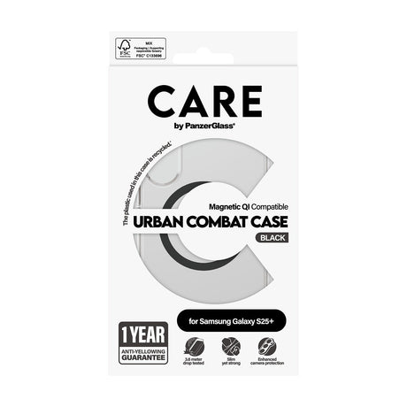 CARE by PanzerGlass Samsung Galaxy S25 Plus Deksel Urban Combat MagSafe Svart