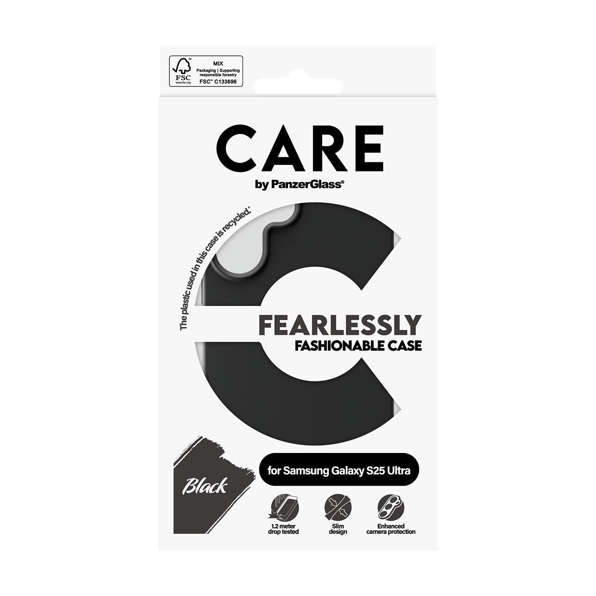 CARE by PanzerGlass Samsung Galaxy S25 Ultra Deksel Fashionable Svart