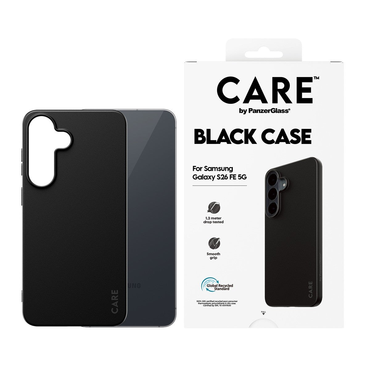 CARE by PanzerGlass Samsung Galaxy S26 FE Deksel TPU Svart