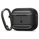 Spigen AirPods Pro 3 Deksel Rugged Armor Matte Black