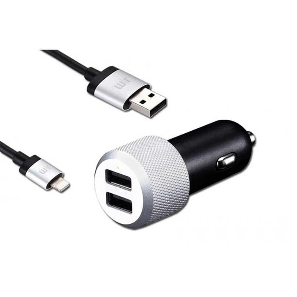 Just Mobile Billader Og Lightning Kabel Highway Max Svart Sølv