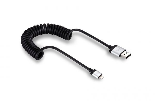 Just Mobile Billader Og Lightning Kabel Highway Max Svart Sølv