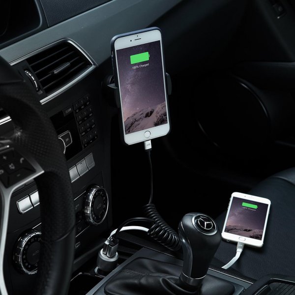 Just Mobile Billader Og Lightning Kabel Highway Max Svart Sølv
