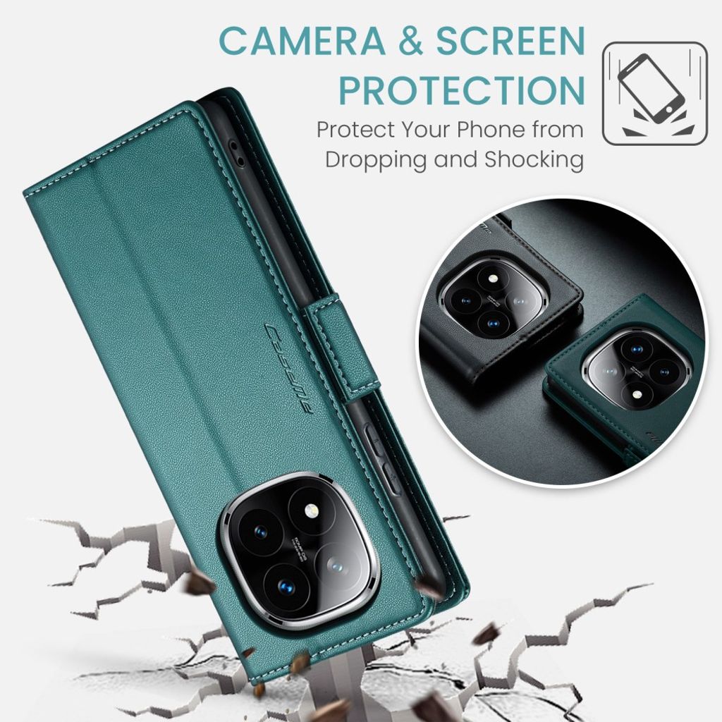 CaseMe Xiaomi Redmi Note 14 Pro 5G/14 Pro Plus 5G Etui 023 Series Grønn