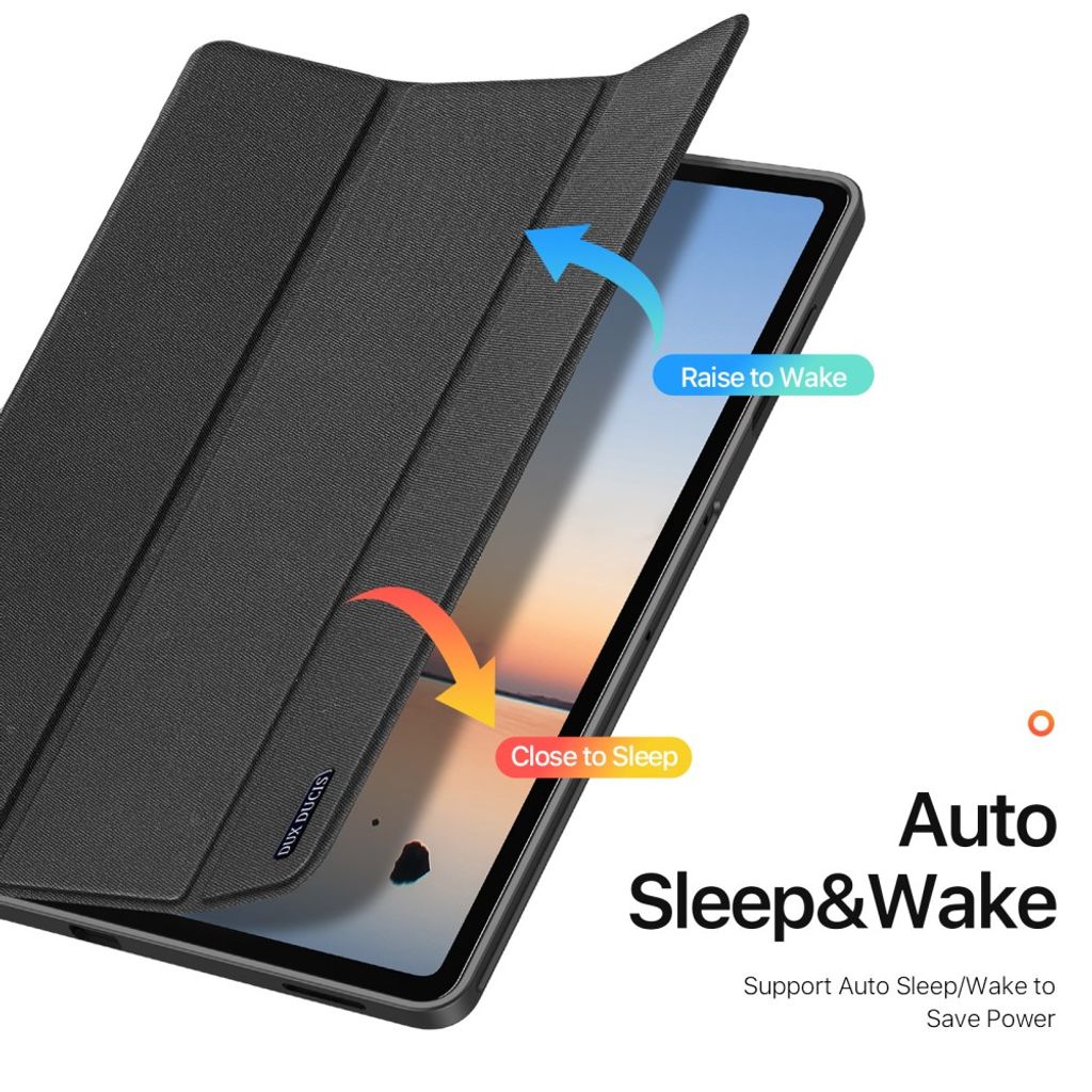 Dux Ducis Samsung Galaxy Tab S12 Plus Etui DOMO Series Svart