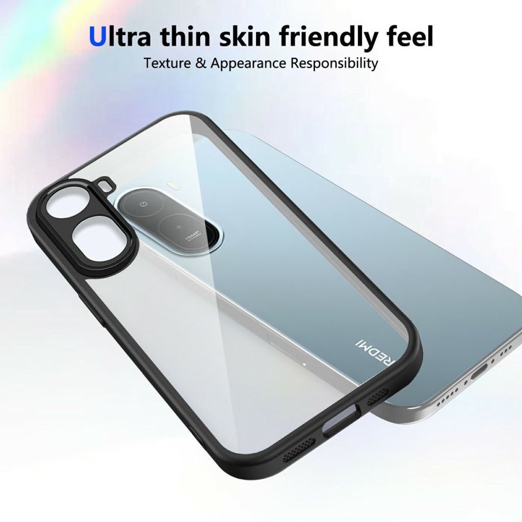 Xiaomi Redmi A7 Pro Deksel Klar Baksida Svart