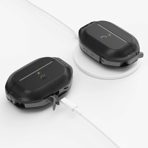 KeyBudz AirPods Pro 2 Deksel Element Series Carbon Black