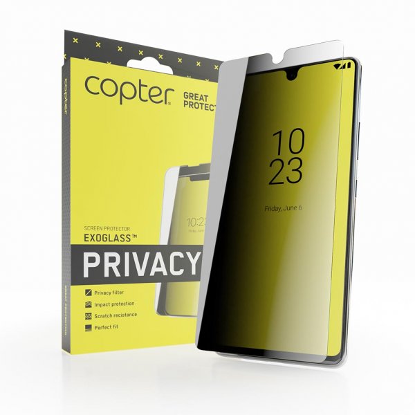 Copter iPhone 14 Pro Max Skjermbeskytter Exoglass Flat Privacy