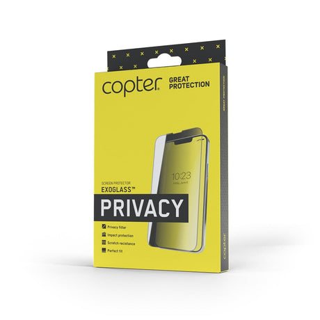 Copter iPhone 18 Pro Skjermbeskytter Exoglass Flat Privacy