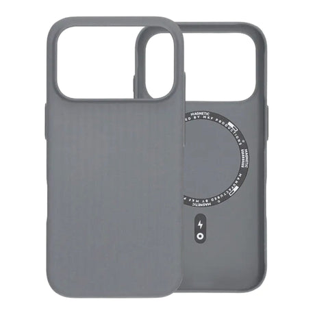 iPhone 17 Pro Max Deksel Korrugert MagSafe Grå