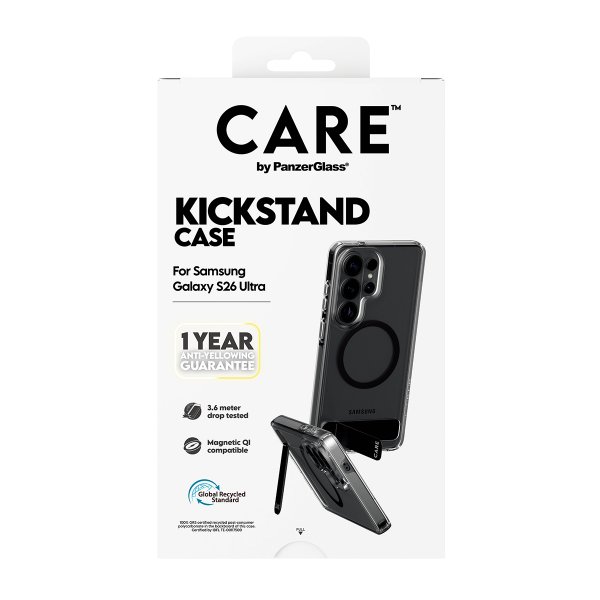 CARE by PanzerGlass Samsung Galaxy S26 Ultra Deksel Kickstand MagSafe Transparent