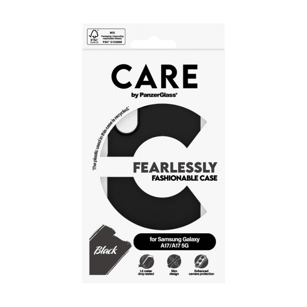 CARE by PanzerGlass Samsung Galaxy A17 Deksel Fashionable Svart