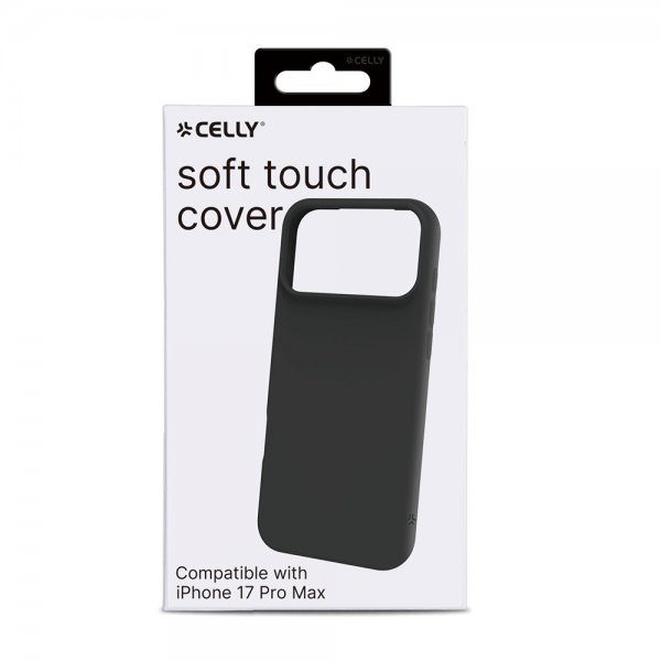 Celly iPhone 17 Pro Max Deksel CROMO Svart