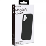 Celly iPhone 16 Deksel CROMOMAG Svart