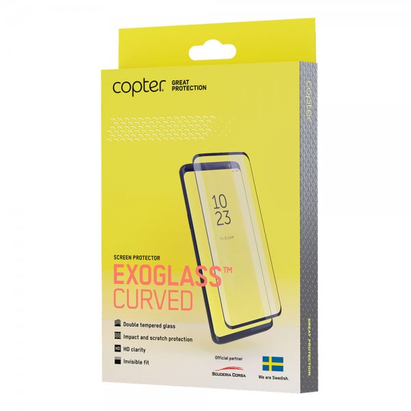 Copter Samsung Galaxy A20e Skjermbeskytter Exoglass Curved