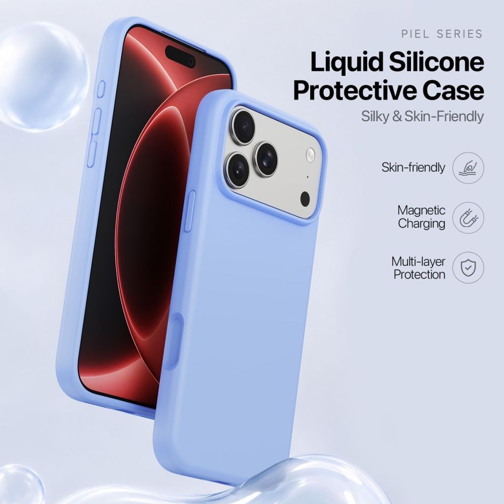 Dux Ducis iPhone 17 Pro/iPhone 18 Pro Deksel Piel Series MagSafe Blå