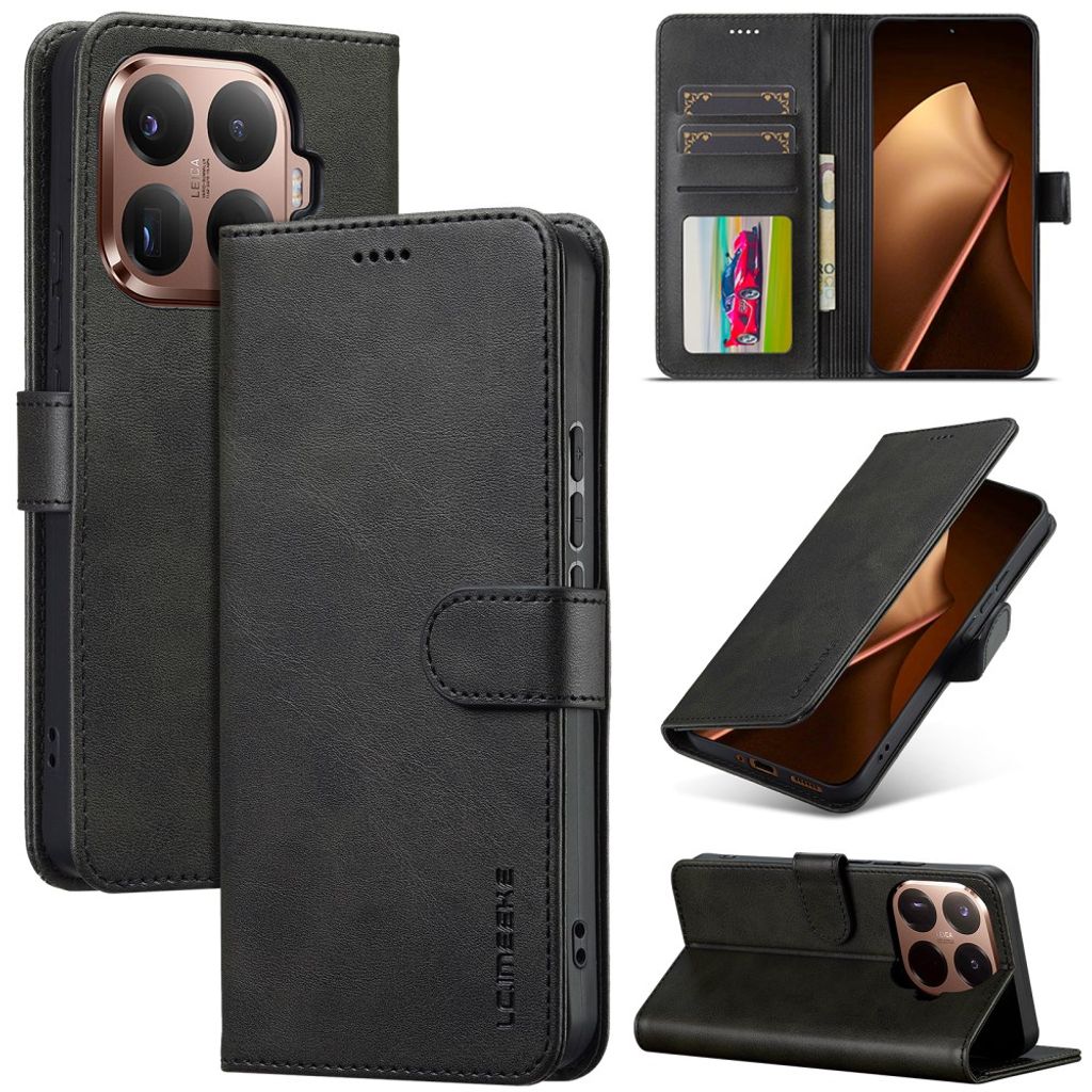 Lc.Imeeke Xiaomi 17T Pro Etui med Kortlomme Stativfunksjon Svart
