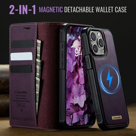 CaseMe iPhone 15 Pro Max Etui C49 Series Lilla