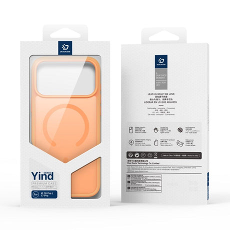 Dux Ducis iPhone 17 Pro/iPhone 18 Pro Deksel Yind Series MagSafe Oransje