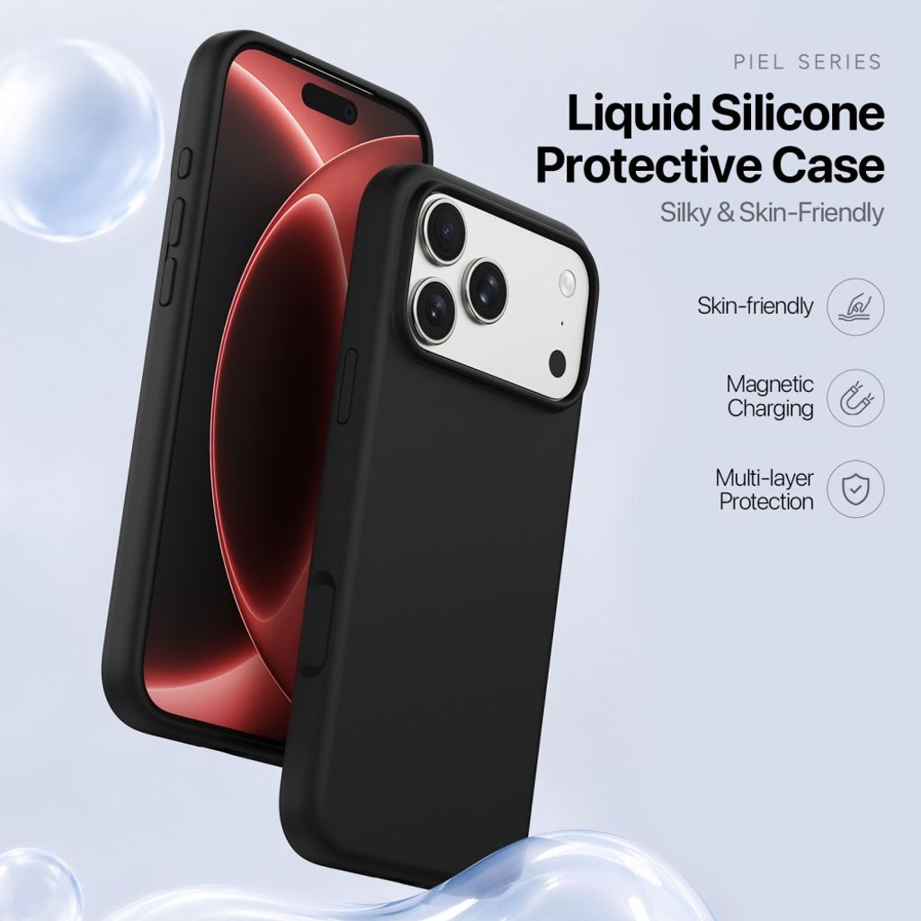 Dux Ducis iPhone 17 Pro/iPhone 18 Pro Deksel Piel Series MagSafe Svart