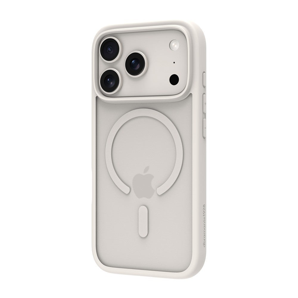 dbramante1928 iPhone 17 Pro/iPhone 18 Pro Deksel Grenen MagSafe Hvit