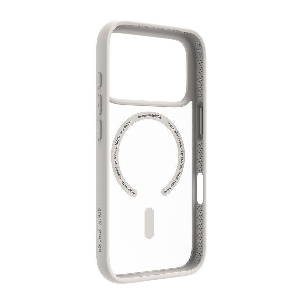 dbramante1928 iPhone 17 Pro/iPhone 18 Pro Deksel Grenen MagSafe Hvit