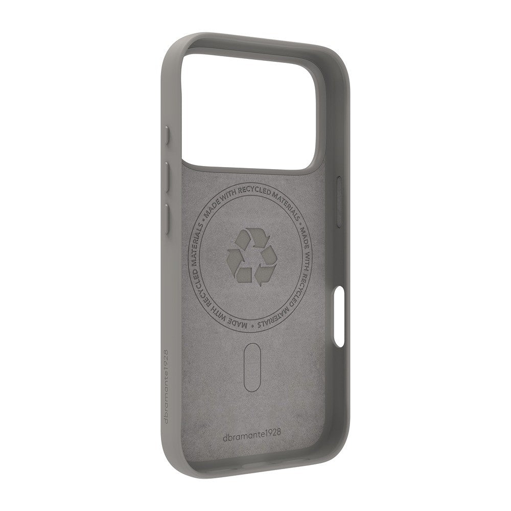 dbramante1928 iPhone 17 Pro/iPhone 18 Pro Deksel Roskilde MagSafe Kick ICON River Stone