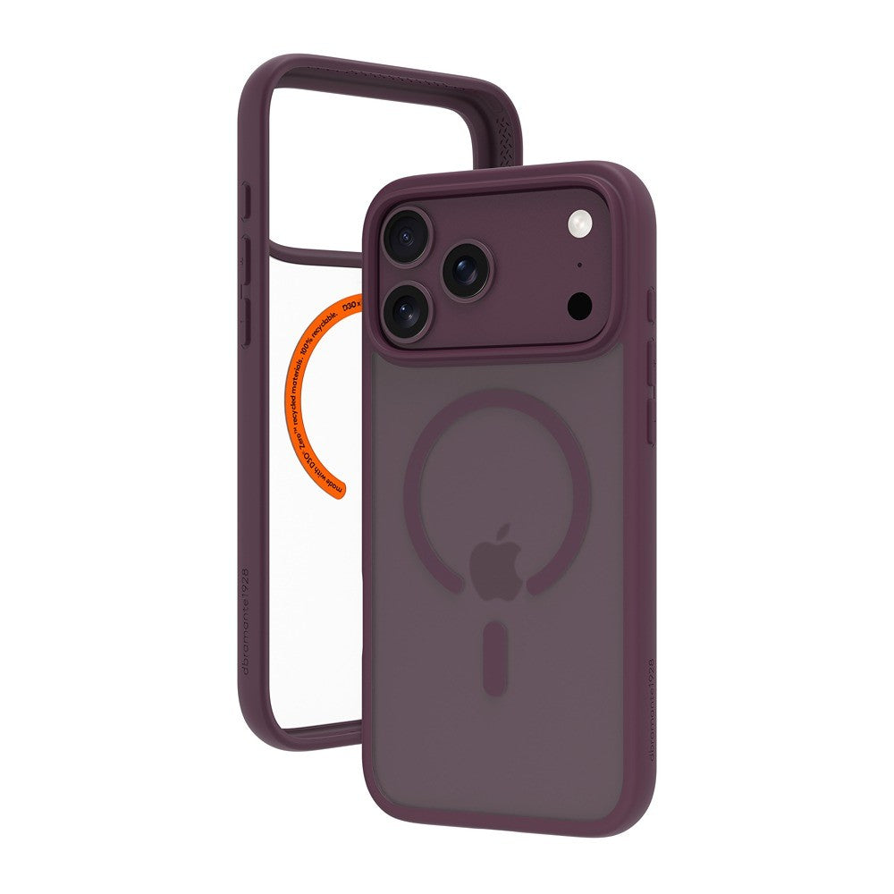 dbramante1928 iPhone 17 Pro Max/iPhone 18 Pro Max Deksel Grenen Ultra MagSafe Burgundy