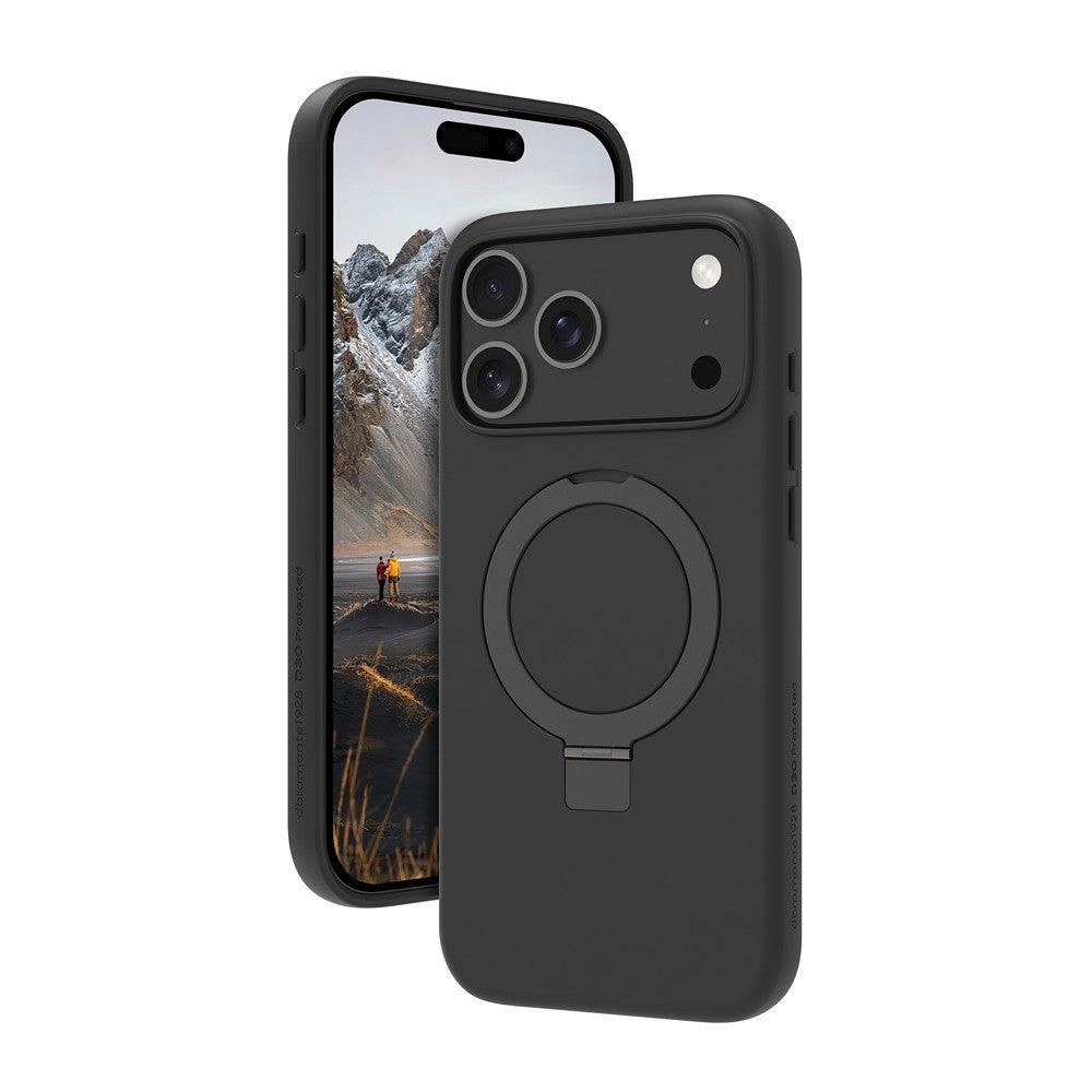 dbramante1928 iPhone 17 Pro Max/iPhone 18 Pro Max Deksel Iceland Ultra MagSafe Kick D3O Svart