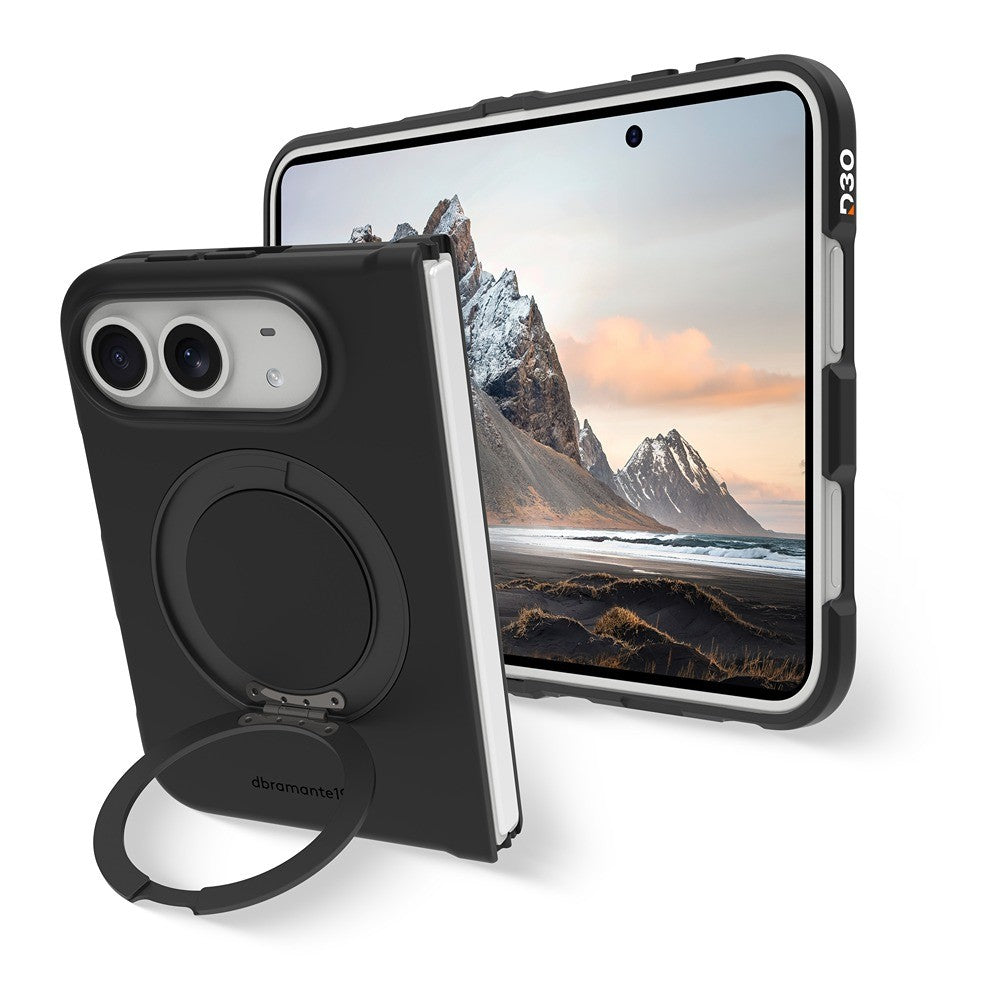 dbramante1928 iPhone Duo Deksel Iceland Ultra MagSafe Kick Svart