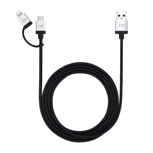 Just Mobile AluCable Duo USB-A/Micro-USB/Lightning 1.5m