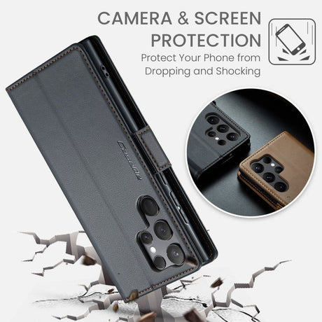 CaseMe Samsung Galaxy S24 Ultra Etui 023 Series Svart