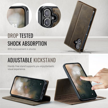 CaseMe iPhone 17 Etui C49 Series Brun
