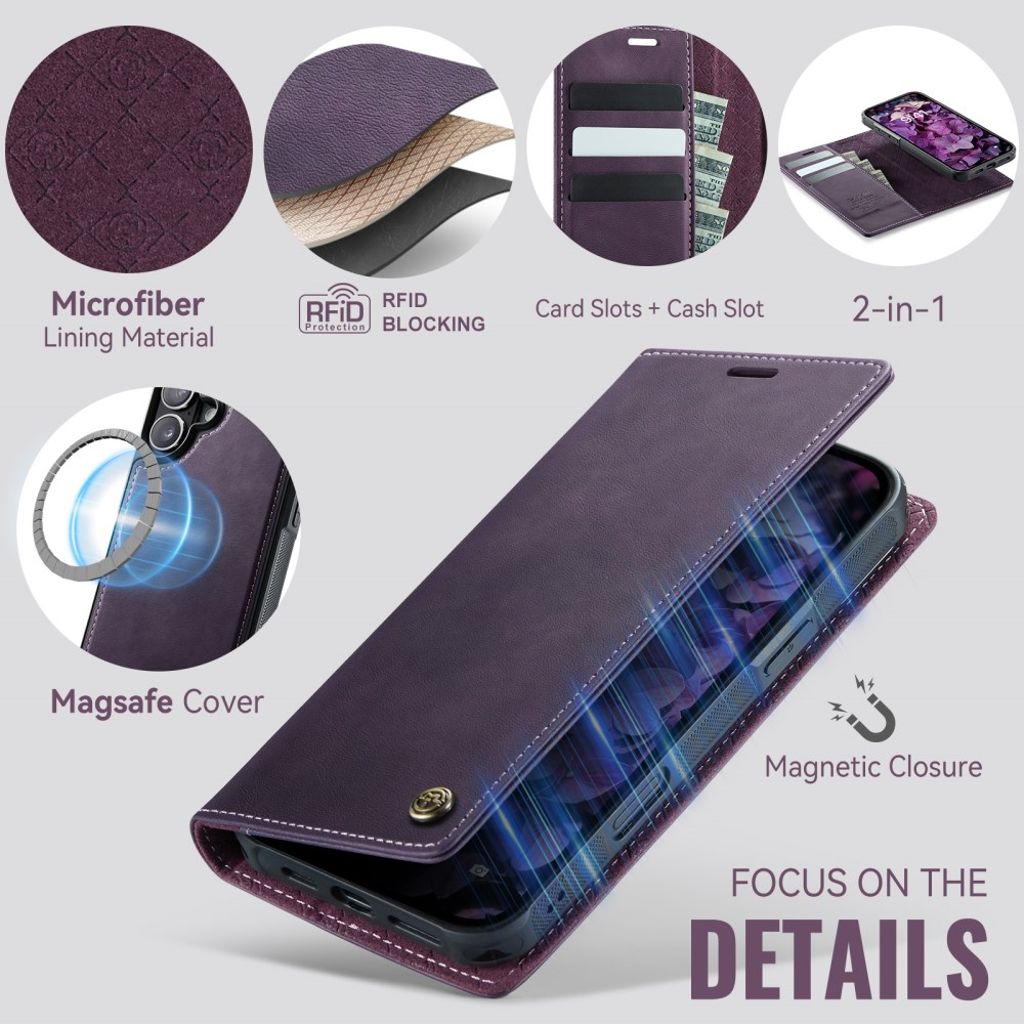 CaseMe iPhone 17 Etui C49 Series Lilla