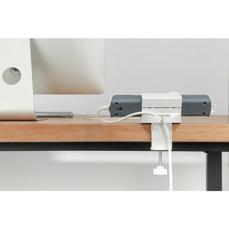 Deltaco OFFICE Clamp-on power strip holder for desk