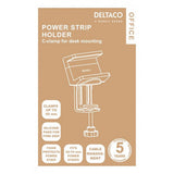 Deltaco OFFICE Clamp-on power strip holder for desk