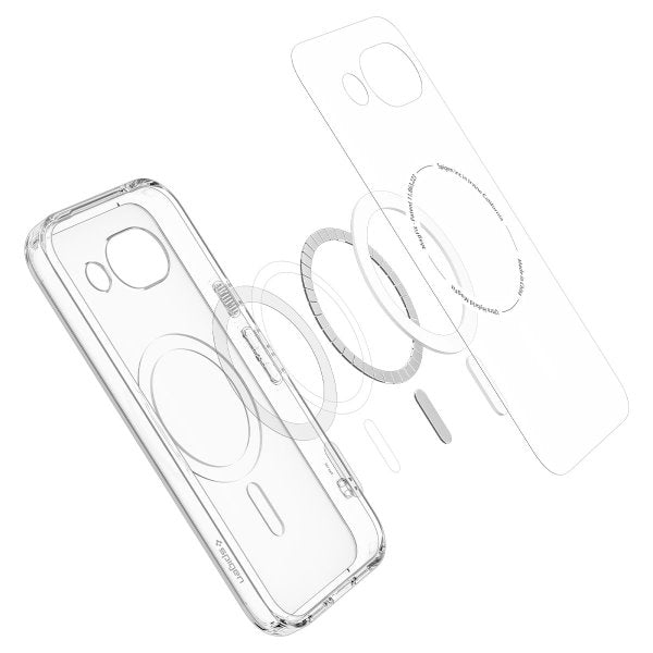 Spigen Google Pixel 10a Deksel Ultra Hybrid MagFit Clear White